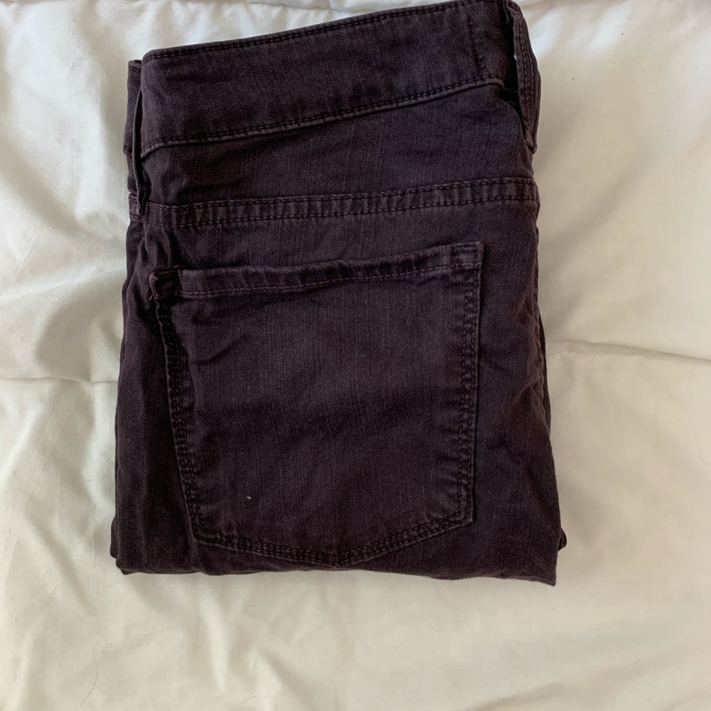 Vince Eggplant Skinny Jeans